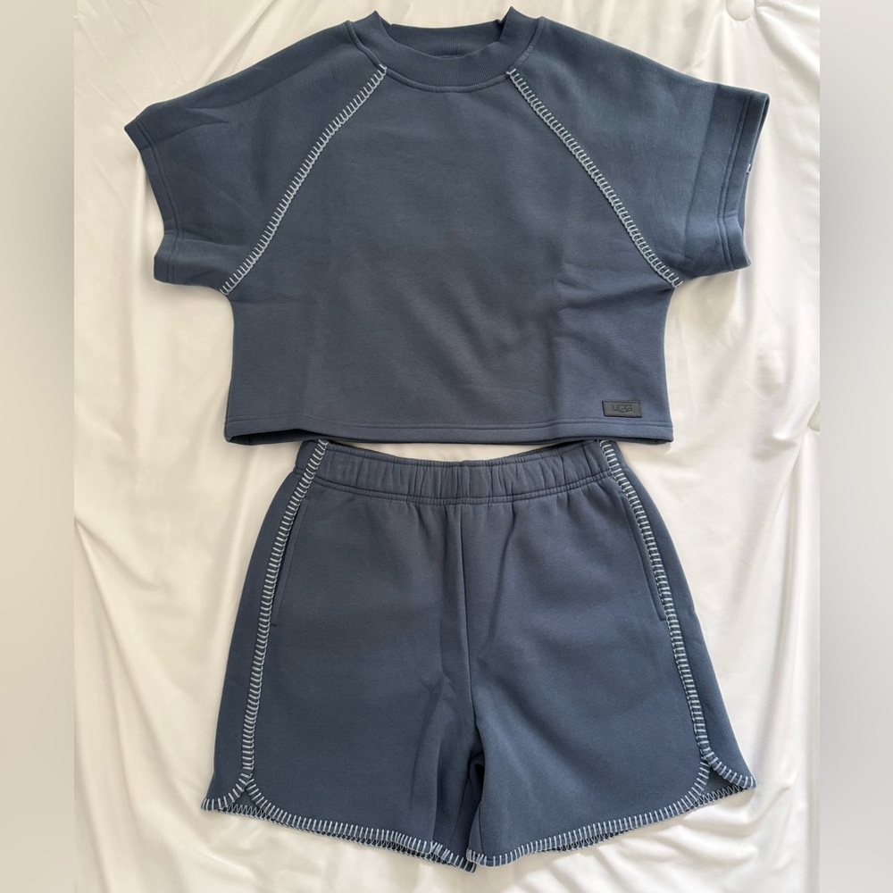 UGG Classic Short Sleeve Crewneck and Shorts- NWOT